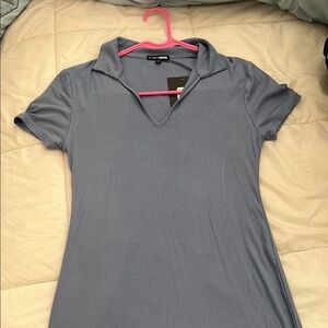 Fashion Nova Women's Slate Blue Dress